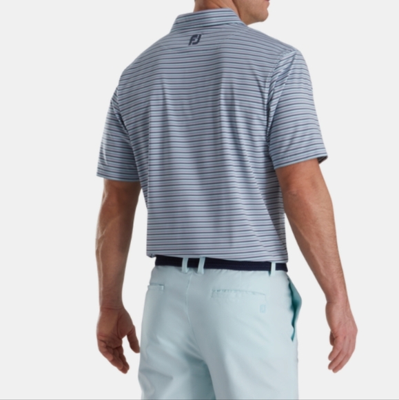 FootJoy ProDry Lisle Multi-Color Stripe Golf Shirt XL EUC - Picture 2 of 10
